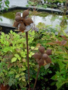 Metal flowers from Dawson's Yard Sheffield